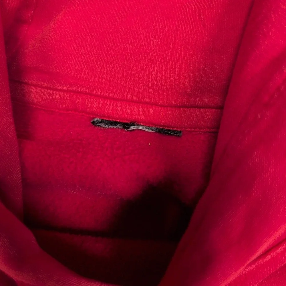 Vintage Nike Sweatshirt Mens XL Red Hoodie ‎ Pocket Athletic Street Wear Comfort